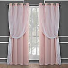 Alternate image 0 for Catarina 63-Inch Grommet Room Darkening Window Curtain in Blush (Set of 2)