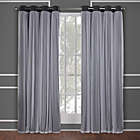 Alternate image 2 for Catarina 63-Inch Grommet Room Darkening Window Curtain in Black Pearl (Set of 2)