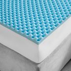 Alternate image 1 for Sleep Philosophy Flexapedic 1.5-Inch Gel Memory Foam Queen Mattress Topper in Blue
