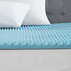 Alternate image 5 for Sleep Philosophy Flexapedic 1.5-Inch Gel Memory Foam Queen Mattress Topper in Blue
