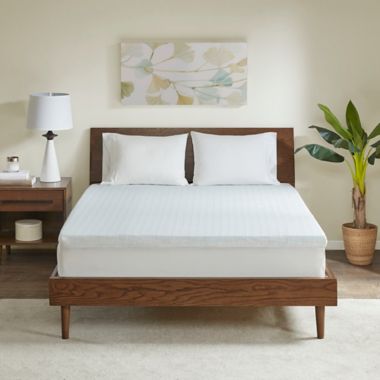 Sleep Philosophy Flexapedic 2-Inch Memory Foam Mattress Topper in White. View a larger version of this product image.