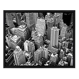 Above New York 24-Inch x 18-Inch Canvas Art in Black and White