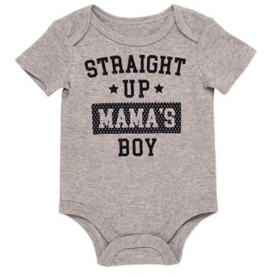 Baby Starters&reg; BWA&reg; Mama&#39;s Boy Bodysuit in Grey