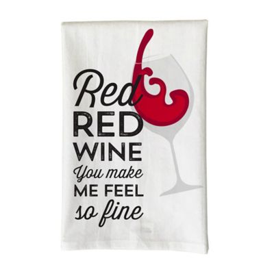 Wine Not Happy Hour kitchen towel