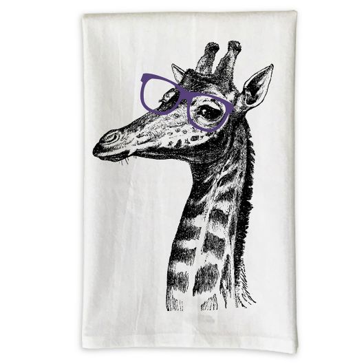 aankomst Verenigde Staten van Amerika peddelen Love You a Latte Shop Giraffe in Glasses Kitchen Towel | Bed Bath & Beyond