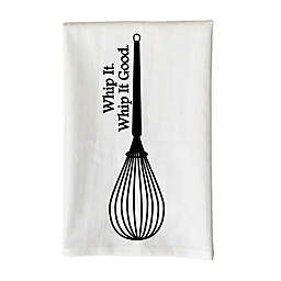 Love You a Latte Shop "Whip it. Whip it Real Good" Kitchen Towel in White