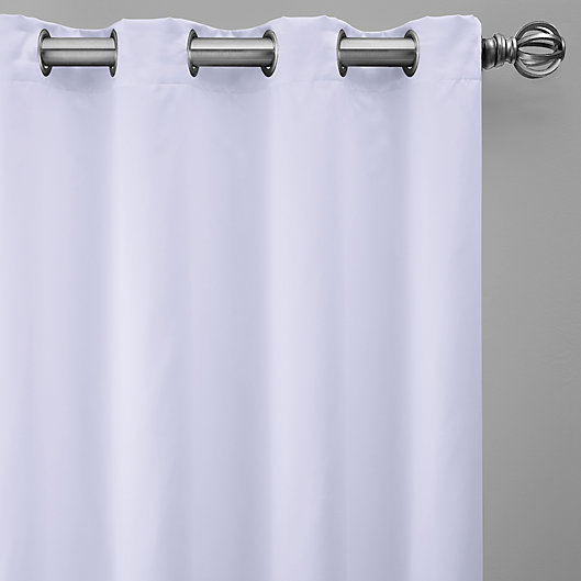 Alternate image 1 for Silken 63-Inch Grommet Window Curtain Panel in White (Single)