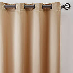 Silken 84-Inch Grommet Window Curtain Panel in Champagne (Single)