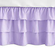 Sweet Jojo Designs Ruffled Crib Skirt in Purple