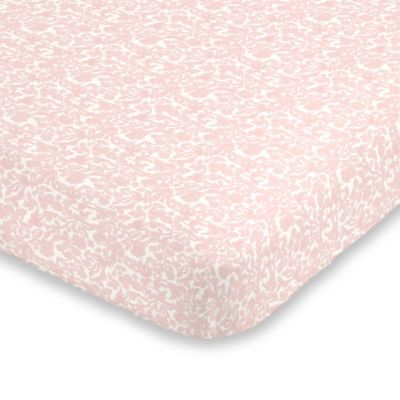 pink fitted crib sheet