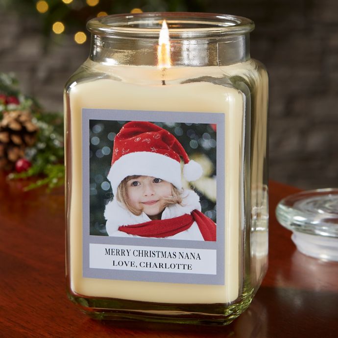 Picture Perfect Holiday Personalized Vanilla Bean Candle Jar