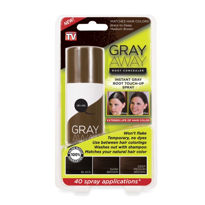 Grey Away Root Concealer In Black To Medium Brown Bed Bath Beyond