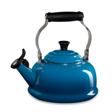Le Creuset&reg; 1.7 qt. Classic Whistling Tea Kettle in Marseilles. View a larger version of this product image.