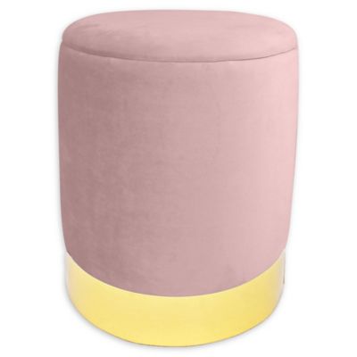 baby pink ottoman