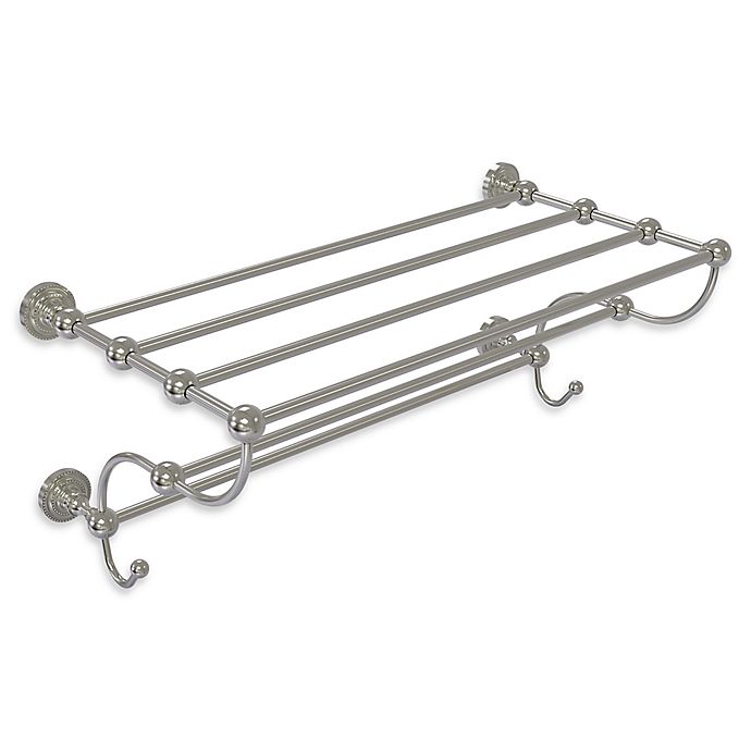 Allied Brass Dottingham Collection Train Rack Towel Shelf Bed Bath Beyond - Wall Mounted Towel Rack Bed Bath And Beyond