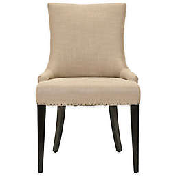Safavieh Becca Dining Chair in Fabric and Leather