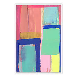 Shapes & Colors 26.75-Inch x 38.75-Inch Framed Canvas Wall Art