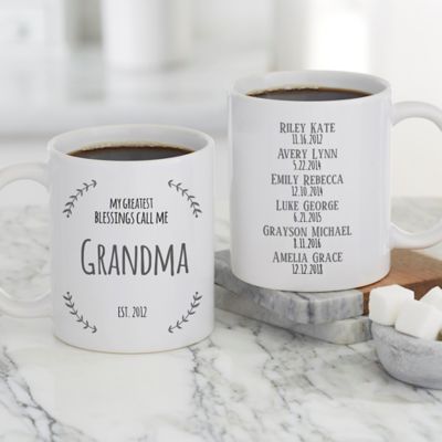 My Greatest Blessings Call Me 11 oz. Coffee Mug in White