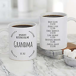My Greatest Blessings Call Me Personalized Coffee Mug