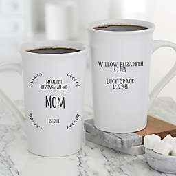 My Greatest Blessings Call Me Personalized 16 oz. Latte Mug