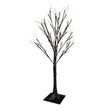 3-Foot LED Lighted Black Birch Tree Yard Decor | Bed Bath & Beyond