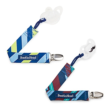 BooginHead&reg; PaciGrip 2-Pack Multicolor Pacifier Straps. View a larger version of this product image.