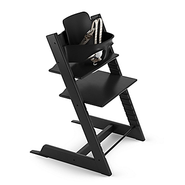 Stokke&reg; Tripp Trapp&reg; High Chair in Black. View a larger version of this product image.