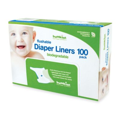 flushable diaper liners