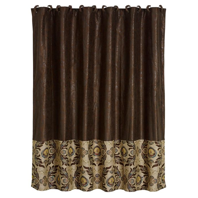 Hiend Accents Loretta Shower Curtain In Brown Bed Bath Beyond