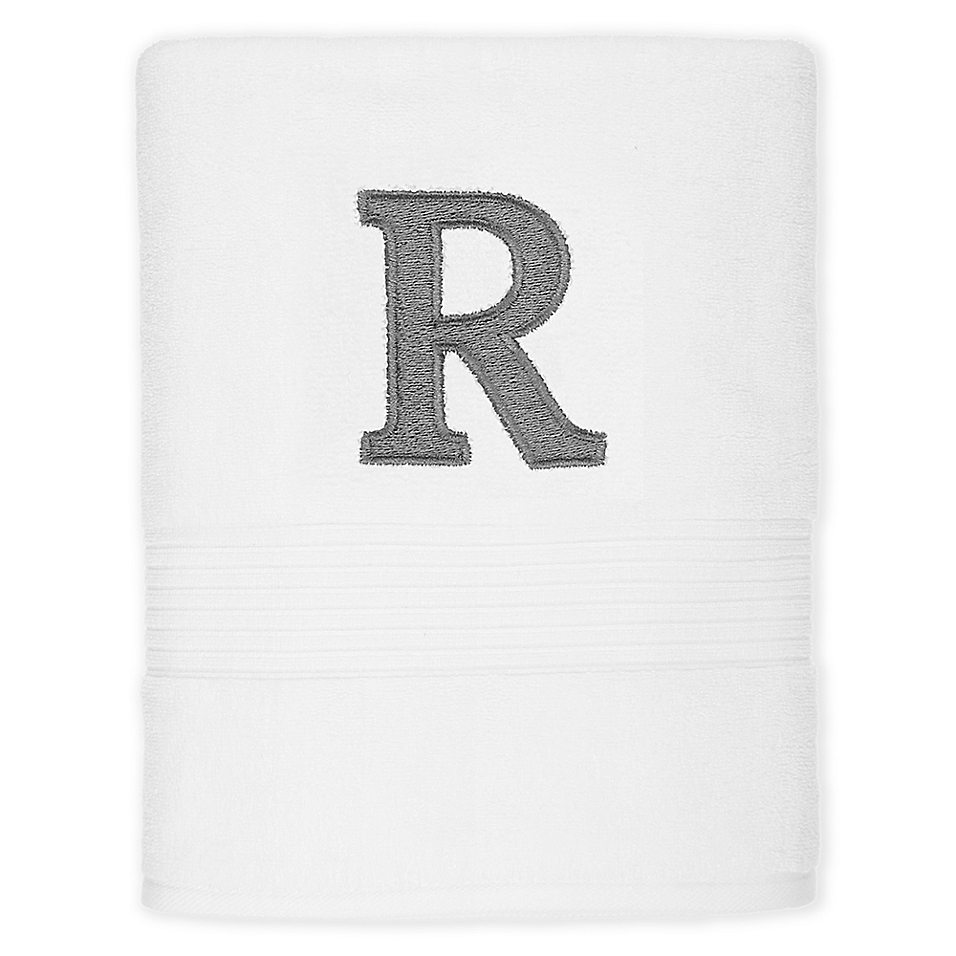 Avanti Monogram Block Letter “r” Bath Towel