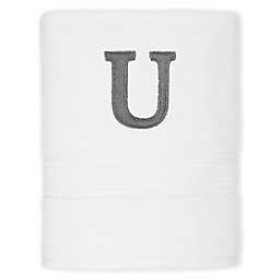 Avanti Monogram Block Letter &quot;U&quot; Bath Towel