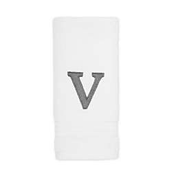 Avanti Monogram Block Letter "V" Fingertip Towel