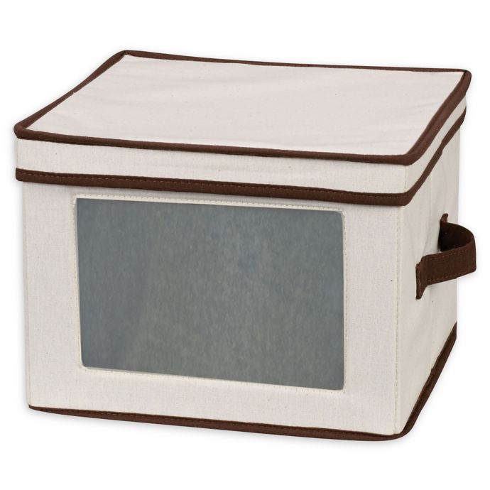 Household Essentials® Dinner Plate Storage Box in Cream Bed Bath & Beyond