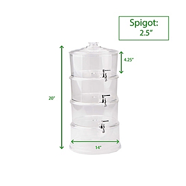 Mind Reader 3-Gallon 3-Tier Beverage Dispenser. View a larger version of this product image.