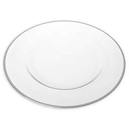 Classic Touch Trophy Simple Charger Plates in Silver (Set of 4)
