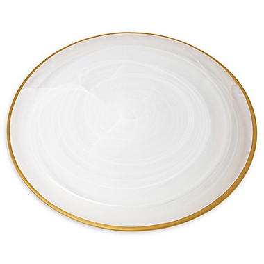 Classic Touch Trophy Alabaster Charger Plates (Set of 4). View a larger version of this product image.