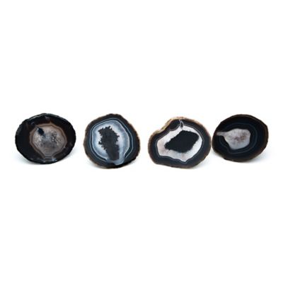 black agate coasters