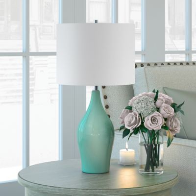 teal bedside table lamps