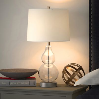 Clear Glass Table Lamps Bed Bath Beyond, Small Table Lamps Bed Bath And Beyond