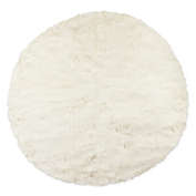 Luxe Faux Fur&trade; Arlington 6&#39; Round Tufted Area Rug in Off White