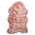 Alternate image 0 for Luxe Faux Fur&trade; Gordon Faux Sheepskin 2&#39; x 3&#39; Accent Rug in Dusty Rose