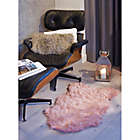 Alternate image 2 for Luxe Faux Fur&trade; Gordon Faux Sheepskin 2&#39; x 3&#39; Accent Rug in Dusty Rose
