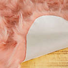 Alternate image 3 for Luxe Faux Fur&trade; Gordon Faux Sheepskin 2&#39; x 3&#39; Accent Rug in Dusty Rose