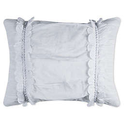 Rizzy Home Clementine Standard Pillow Sham in White