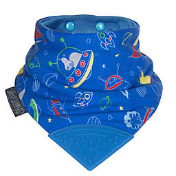 Cheeky Chompers® Neckerchew® Space Rockers 2-in-1 Teething Bandana Bib in Blue