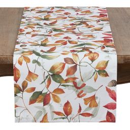 Saro Lifestyle Feuilles 72-Inch Table Runner