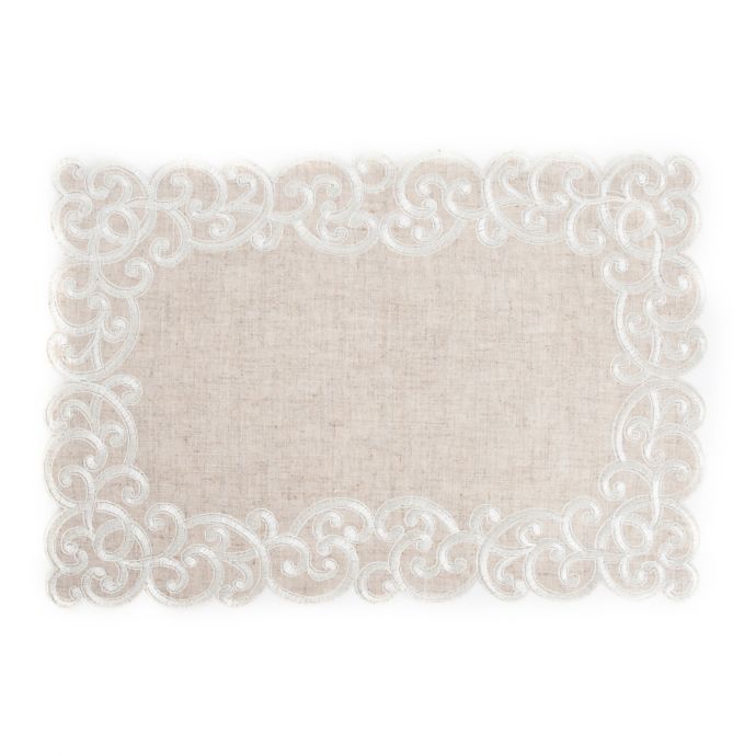 Saro Lifestyle Antonia Placemats in Natural (Set of 4) Bed Bath & Beyond