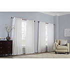 Alternate image 1 for Basel 108-Inch Pinch Pleat Window Curtain Panel in Platinum (Single)