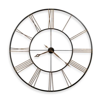Howard Miller Postema 49 Inch Gallery Wall Clock Bed Bath Beyond - Gallery Solutions Oversized Black And Bronze Metal Wall Clock