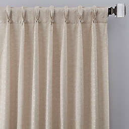Cascade 84-Inch Pinch Pleat Window Curtain Panel in Linen